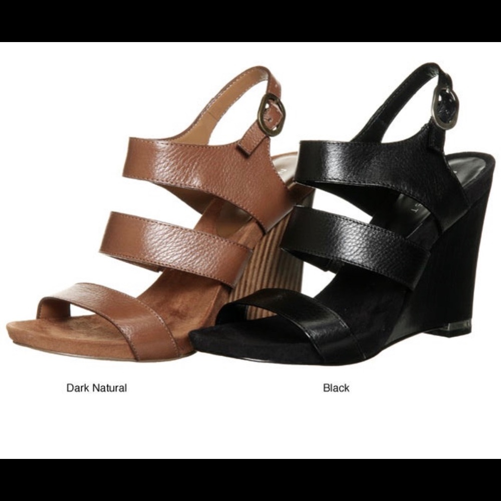 Nine West Wedge Sandals (Brown)